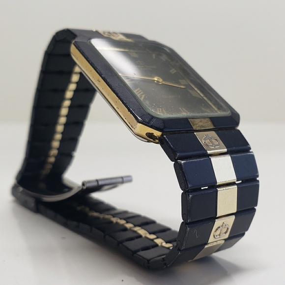 vintage CHRISTIAN BERNARD black & gold tone watch - Picture 6 of 7